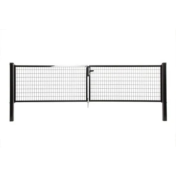 Dubbele Poort Napoli Ral 9005 Zwart 100x400 Cm 1 Dubbele Poort Napoli Ral 9005 Zwart 100x400 Cm