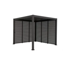 Zijwand Louvre Voor Pergola Classic & Deluxe Zwart 300 Series -Tuin En Buiten 123 114