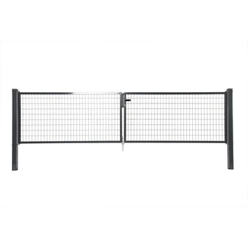 Napoli Dubbele Poort Antraciet 200x2x150cm RAL7016 1 Napoli Dubbele Poort Antraciet 200x2x150cm RAL7016