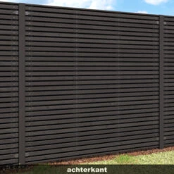 Schutting Andalusië Ca.180x180cm Zwart -Tuin En Buiten 123 1209