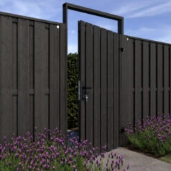 Poortpakket Antraciet Op Metalen Frame 12 Poortpakket Antraciet Op Metalen Frame -Tuin En Buiten 123 1215