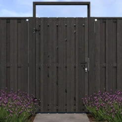 Poortpakket Antraciet Op Metalen Frame 14 Poortpakket Antraciet Op Metalen Frame -Tuin En Buiten 123 1217