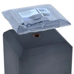 Betonpoer Antraciet Inclusief Plaat -Tuin En Buiten 123 1252