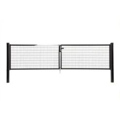 Dubbele Poort Napoli Ral 9005 Zwart 150x400 Cm