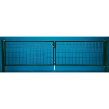 Dubbele Poort Napoli Ral 9005 Zwart 150x400 Cm 2 Dubbele Poort Napoli Ral 9005 Zwart 150x400 Cm - Afbeelding 2
