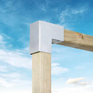 Paalverbinder Voor Pergola Hoekstuk 2-kants 9x9 Cm Gegalvaniseerd 2 Paalverbinder Voor Pergola Hoekstuk 2-kants 9x9 Cm Gegalvaniseerd - Afbeelding 2