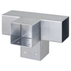 Paalverbinder Voor Pergola T-verbindingsstuk 4-kants 9x9 Cm Gegalvaniseerd