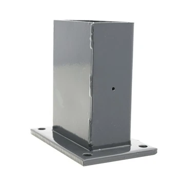 Voet Voor Rechthoekige Paal Antraciet 60/120 Mm 1 Voet Voor Rechthoekige Paal Antraciet 60/120 Mm
