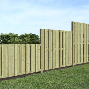 Tuinscherm Grenen Recht 140x180cm 2 Tuinscherm Grenen Recht 140x180cm - Afbeelding 2