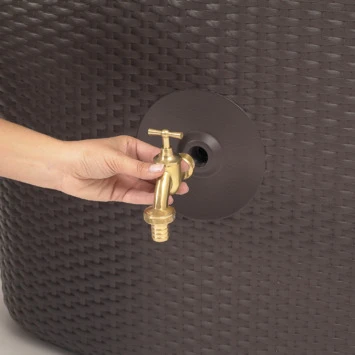 Garantia Regenton Wicker Sunda Donkerbruin 300 Liter 5 Garantia Regenton Wicker Sunda Donkerbruin 300 Liter - Afbeelding 5