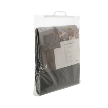 Balkonscherm Doek Grijs 90x500cm 4 Balkonscherm Doek Grijs 90x500cm - Afbeelding 4