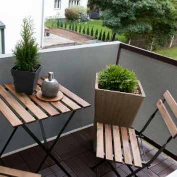 Balkonscherm Doek Grijs 90x500cm 5 Balkonscherm Doek Grijs 90x500cm - Afbeelding 5