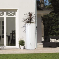 Garantia Regenton Met Plantenbak Wit 350 Liter -Tuin En Buiten 123 162