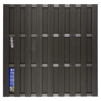 Schutting HKC Antraciet Kunststof Ca. 180x180 Cm 1 Schutting HKC Antraciet Kunststof Ca. 180x180 Cm