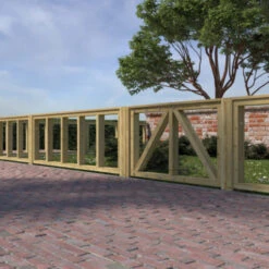 Tuinhek Grenen Donau Ca. 60x180 Cm -Tuin En Buiten 123 1713