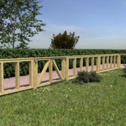 Tuinhek Grenen Donau Ca. 60x180 Cm -Tuin En Buiten 123 1714