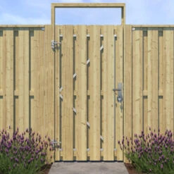 Poortpakket Grenen Hout Op Metalen Frame -Tuin En Buiten 123 1958