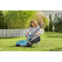 Gardena 18V Grasmaaier Powermax P4A 30cm Incl. 4.0Ah Accu + Lader -Tuin En Buiten 123 2527
