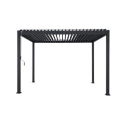 Pergola Deluxe Zwart 3x3,6m -Tuin En Buiten 123 318