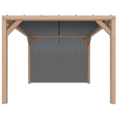 Pergola Silvano Douglas Incl. Schaduwdoek & Zijdoek 324x324 Cm -Tuin En Buiten 123 36