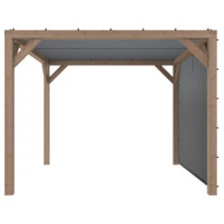 Pergola Silvano Douglas Incl. Schaduwdoek & Zijdoek 324x324 Cm -Tuin En Buiten 123 37