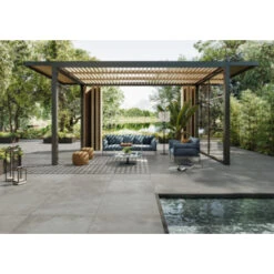 Keramische Terrastegel Bergen Grijs 90x90x2 Cm -Tuin En Buiten 123 3893