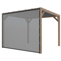 Pergola Silvano Douglas Incl. Schaduwdoek & Zijdoek 324x324 Cm -Tuin En Buiten 123 39
