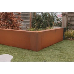 Overzetprofiel Corten Staal Voor Stapelblokken 100x30x12 Cm -Tuin En Buiten 123 4088