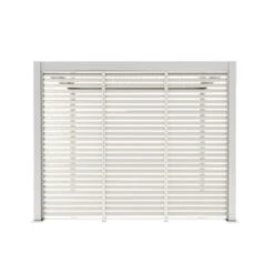 Zijwand Louvre Voor Pergola Classic & Deluxe Wit 360 Series -Tuin En Buiten 123 409