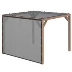 Pergola Silvano Douglas Incl. Schaduwdoek & Zijdoek 324x324 Cm -Tuin En Buiten 123 41