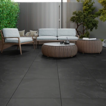 Keramische Terrastegel Kerastrada Leisteen Antraciet 60x60x3cm 5 Keramische Terrastegel Kerastrada Leisteen Antraciet 60x60x3cm - Afbeelding 5