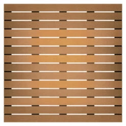 Vlondertegel Glad Hardhout Ca. 100x100 Cm -Tuin En Buiten 123 4231