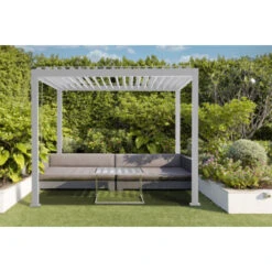 Pergola Basic Wit 3x3m -Tuin En Buiten 123 442