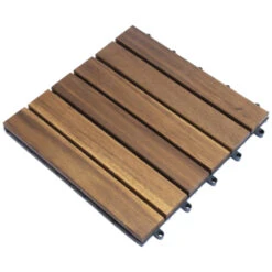 Balkontegel Acacia Hout 30x30 Cm Per 6 Stuks