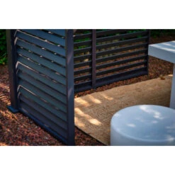 Zijwand Louvre Voor Pergola Classic & Deluxe Zwart 400 Series -Tuin En Buiten 123 478