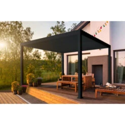 Pergola Deluxe Zwart 3,6x4m -Tuin En Buiten 123 483
