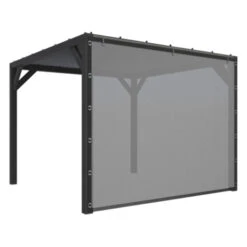Pergola Silvano Zwart Inclusief Zijdoek