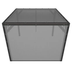 Pergola Silvano Zwart Inclusief Zijdoek -Tuin En Buiten 123 496