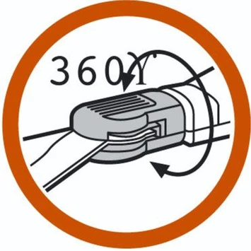 Gardena Classic Grasschaar 360° Draaibaar Staal 37,3x13,4x4,2 Cm 4 Gardena Classic Grasschaar 360° Draaibaar Staal 37,3x13,4x4,2 Cm - Afbeelding 4