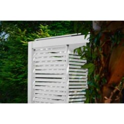 Zijwand Louvre Voor Pergola Classic & Deluxe Wit 400 Series -Tuin En Buiten 123 509