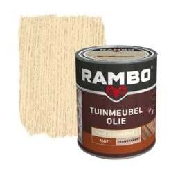 Rambo Tuinmeubel Olie Transparant Kleurloos Mat 750 Ml