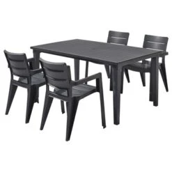 ALLIBERT All Stoel Ibiza Grafiet -Tuin En Buiten 123 5366