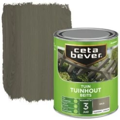 CetaBever Tuinhoutbeits Transparant Grijs Zijdeglans 750 Ml