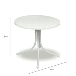 Kindertafel Marijn Grijs Aluminium Ø50x48 Cm -Tuin En Buiten 123 5770