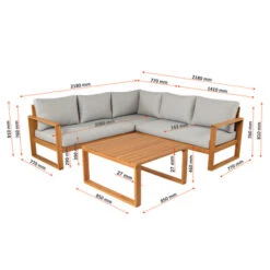 Loungeset Louis Eucalyptushout -Tuin En Buiten 123 5888