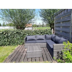 Loungeset Torino Antraciet -Tuin En Buiten 123 5904