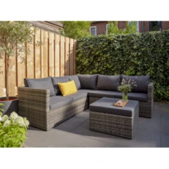 Loungeset Torino Antraciet -Tuin En Buiten 123 5905