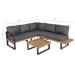 Loungeset Skopelos Eucalyptushout -Tuin En Buiten 123 5913