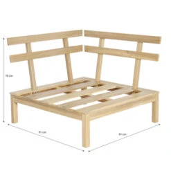 Palletbank Hoekdeel -Tuin En Buiten 123 5972