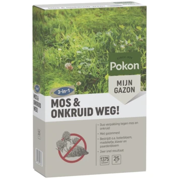 Pokon Mos En Onkruid Weg! Gazonherstel 1375gr 2 Pokon Mos En Onkruid Weg! Gazonherstel 1375gr - Afbeelding 2
